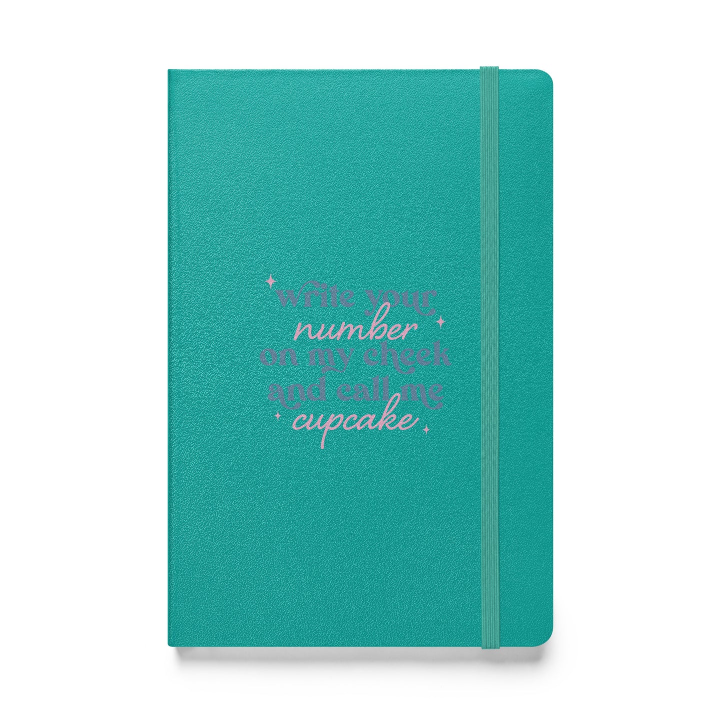 Write Your Number & Call Me Cupcake Hardcover bound notebook