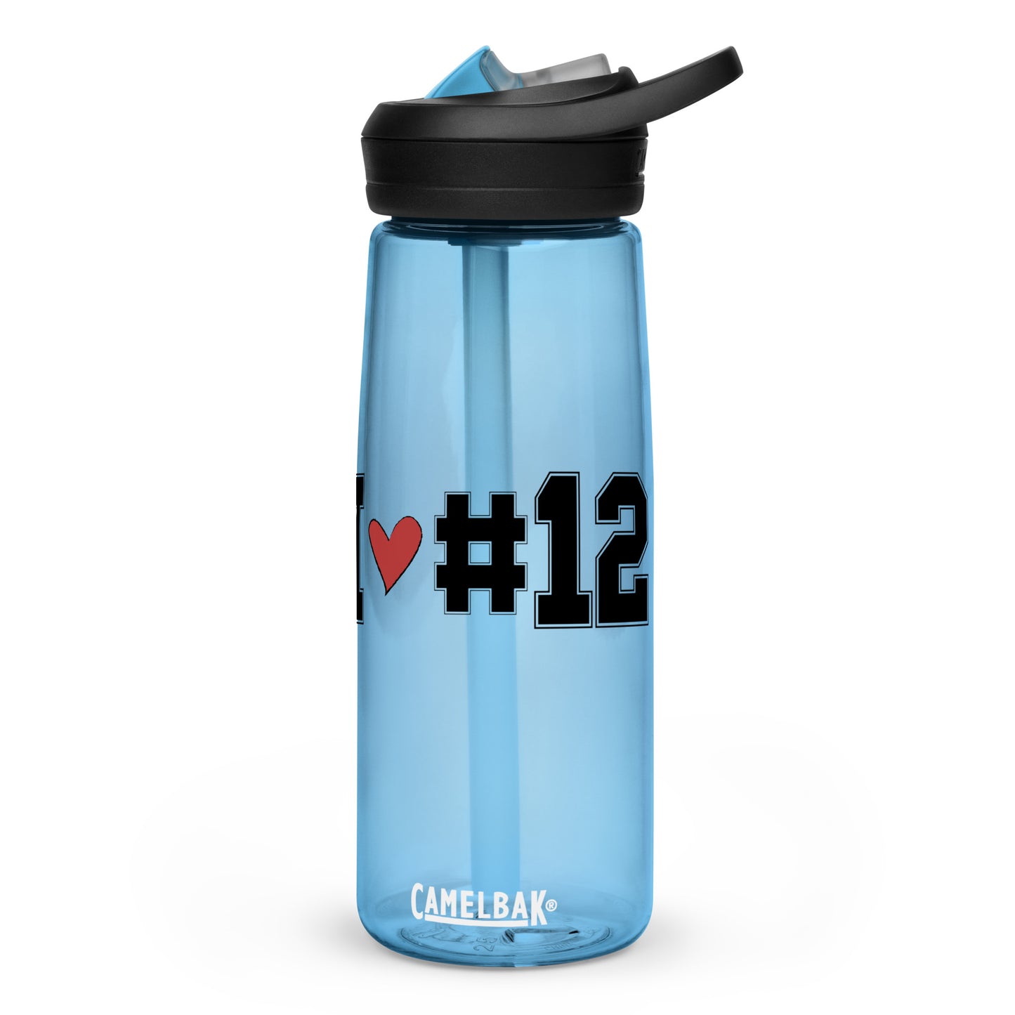 I <3 #12 Sports water bottle
