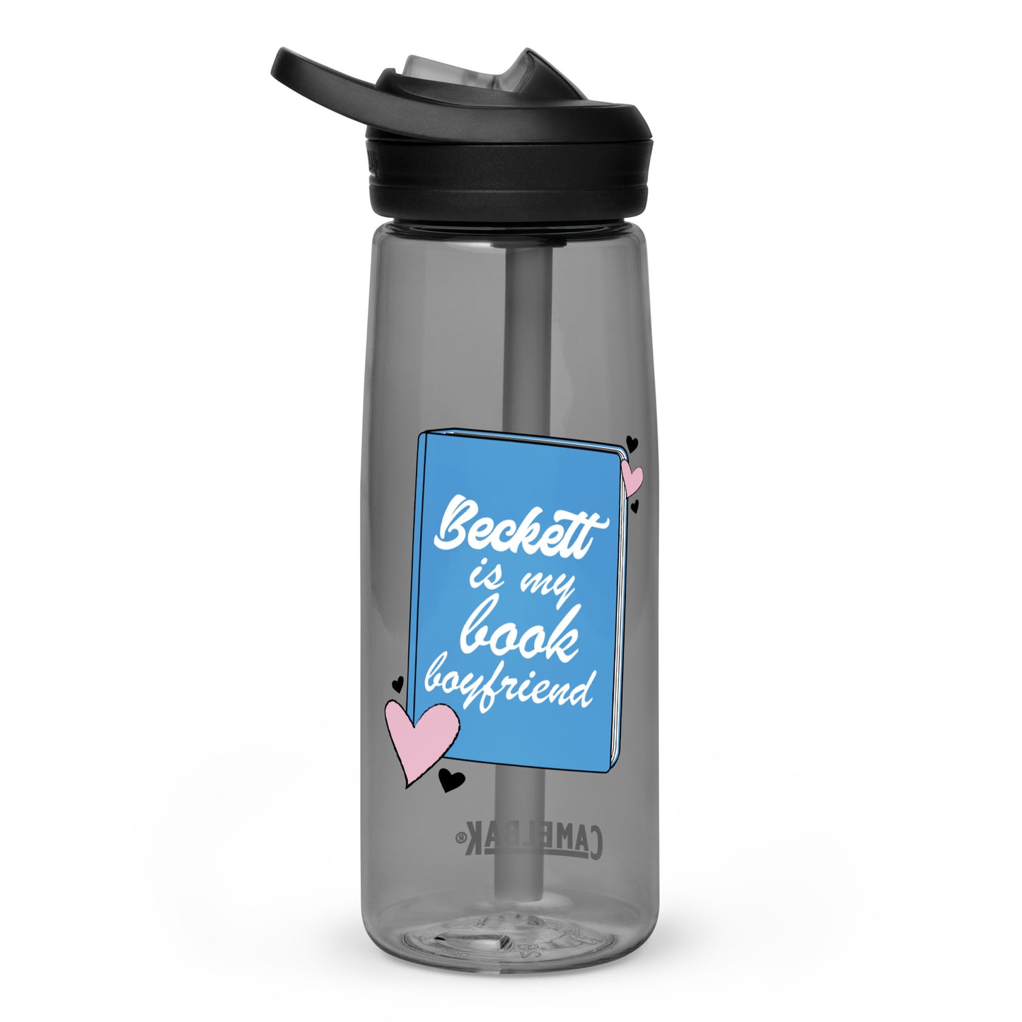 Beckett is my book boyfriend water bottle