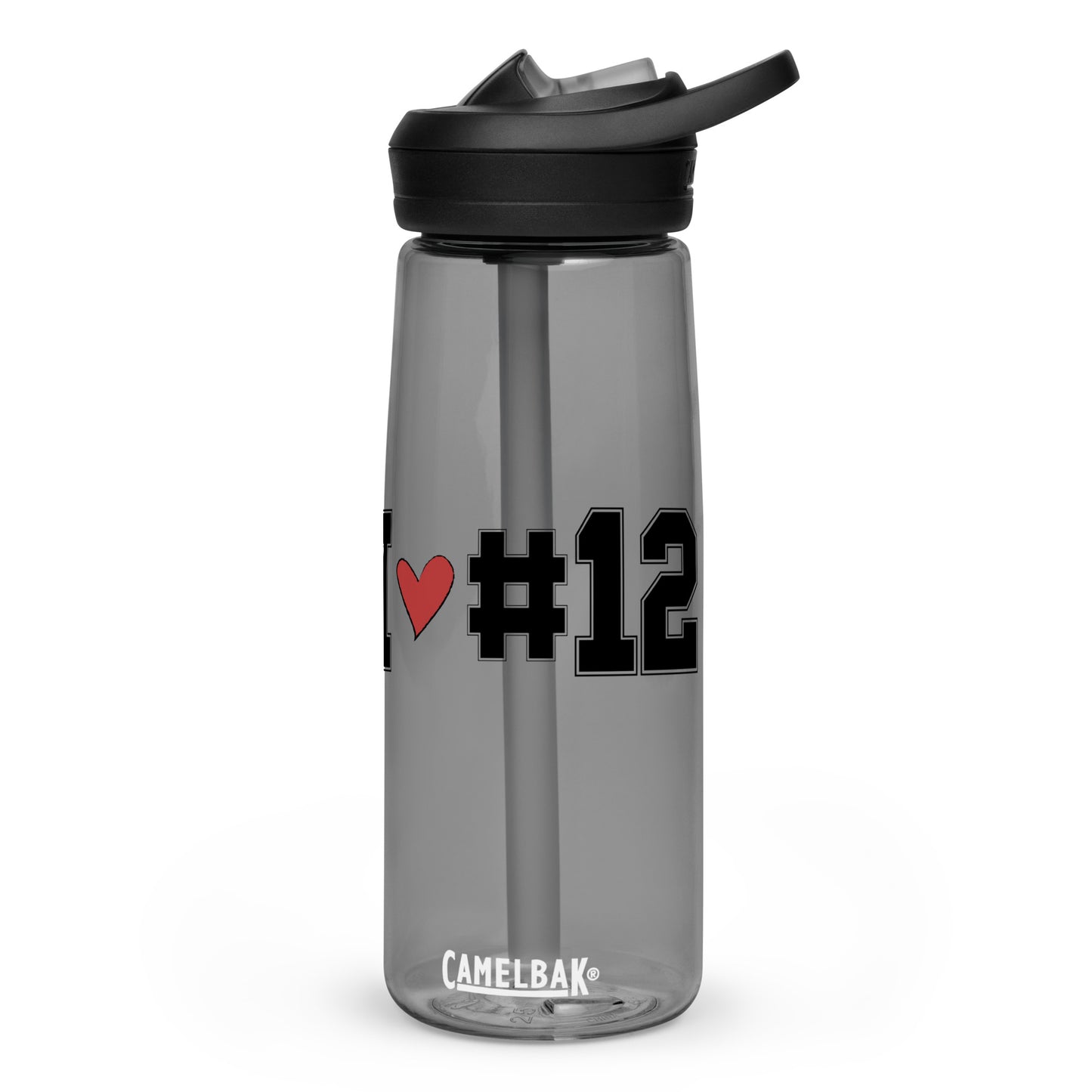 I <3 #12 Sports water bottle