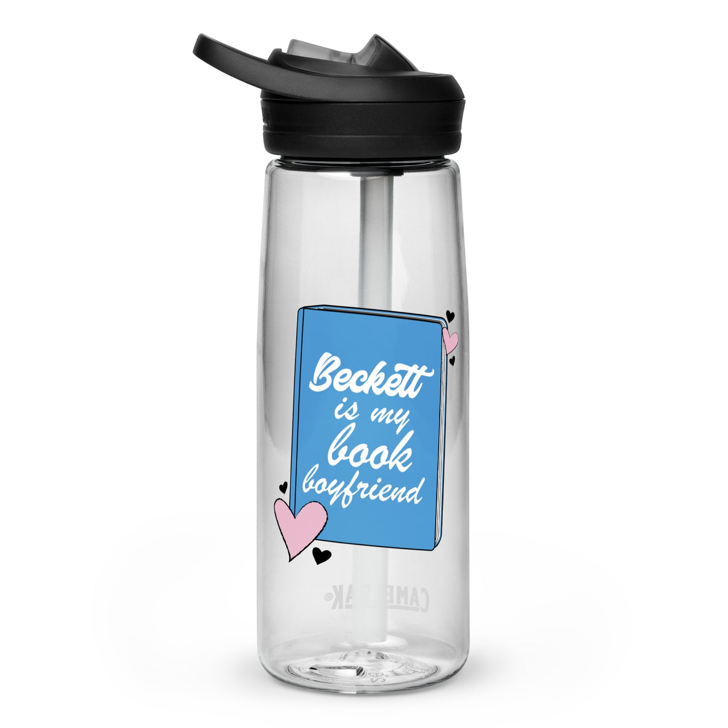 Beckett is my book boyfriend water bottle