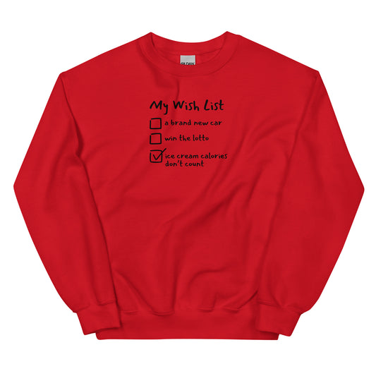 Christmas Wishlist Sweatshirt