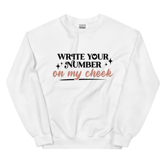 Write Your Number Unisex Sweatshirt