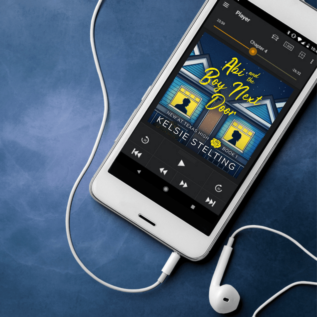 an audiobook copy of Abi and the Boy Next Door by Kelsie Stelting