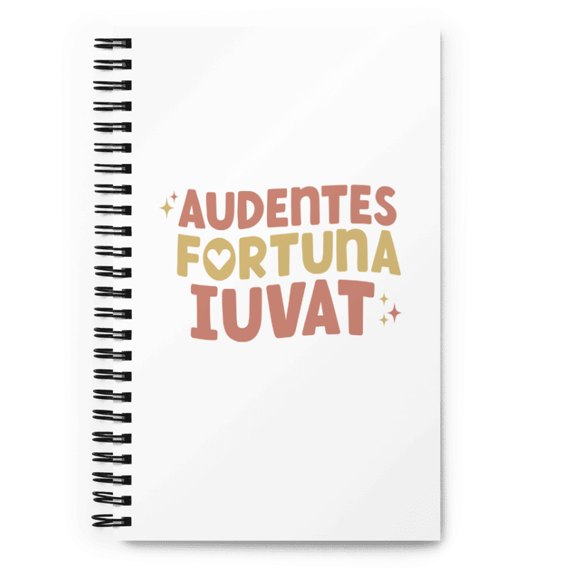 Audentes Fortuna Iuvat Spiral notebook