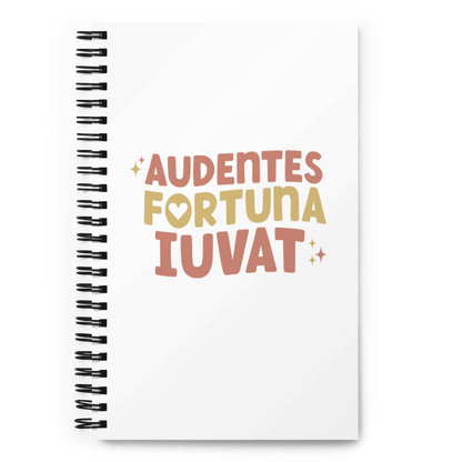 Audentes Fortuna Iuvat Spiral notebook