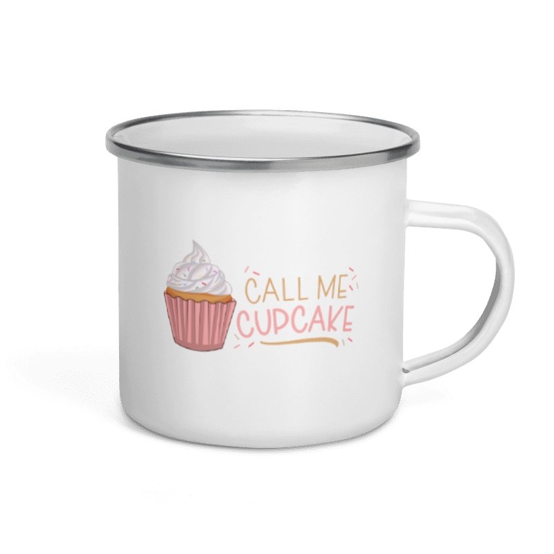 Call Me Cupcake Enamel Mug