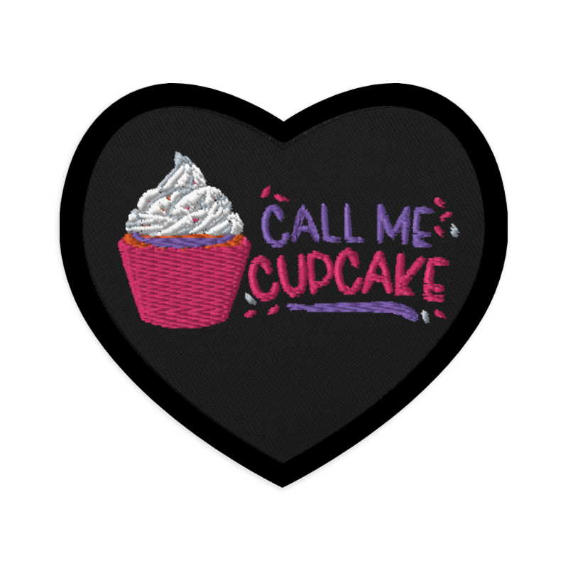 Call Me Cupcake Embroidered patch