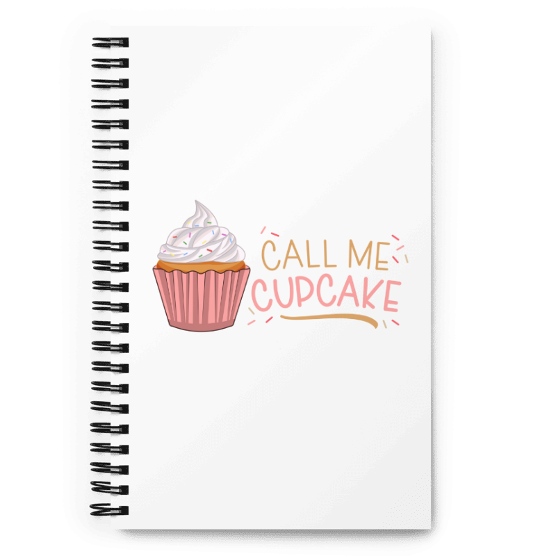 Call Me Cupcake Spiral notebook