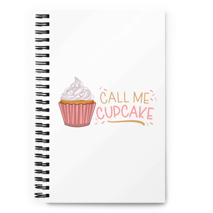 Call Me Cupcake Spiral notebook