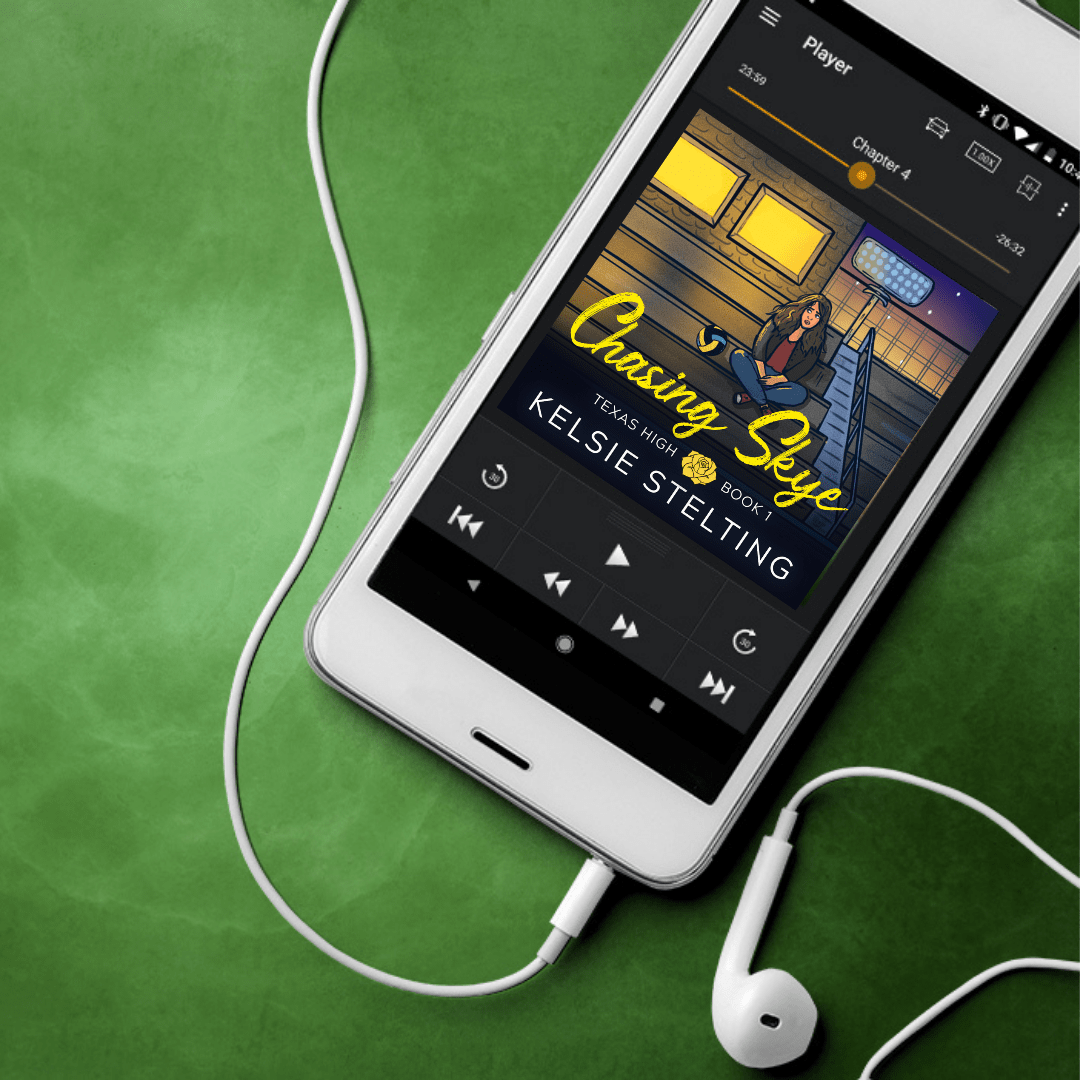 an audiobook copy of Chasing Skye by Kelsie Stelting