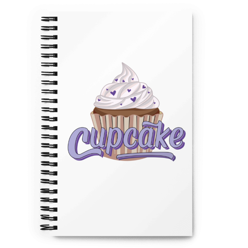 Cupcake Spiral notebook