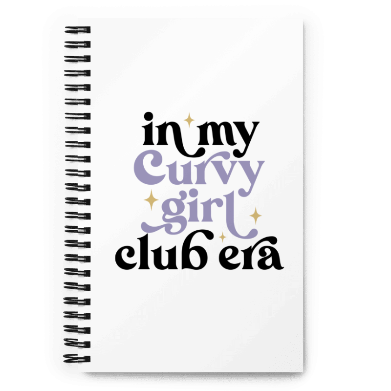 In My Curvy Girl Era Spiral notebook