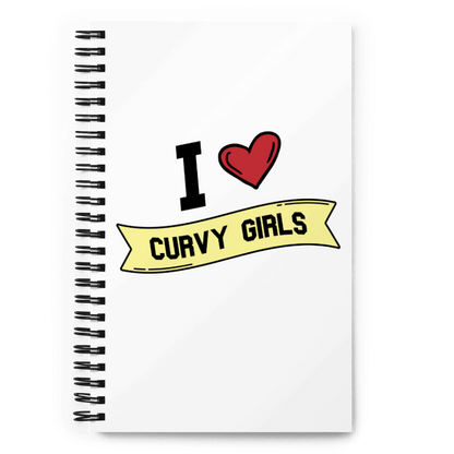 I <3 Curvy Girls Spiral notebook