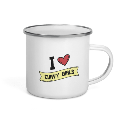 I <3 Curvy Girls Enamel Mug