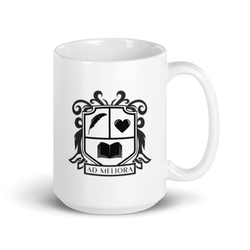 Emerson Academy Coat of Arms White glossy mug