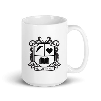 Emerson Academy Coat of Arms White glossy mug