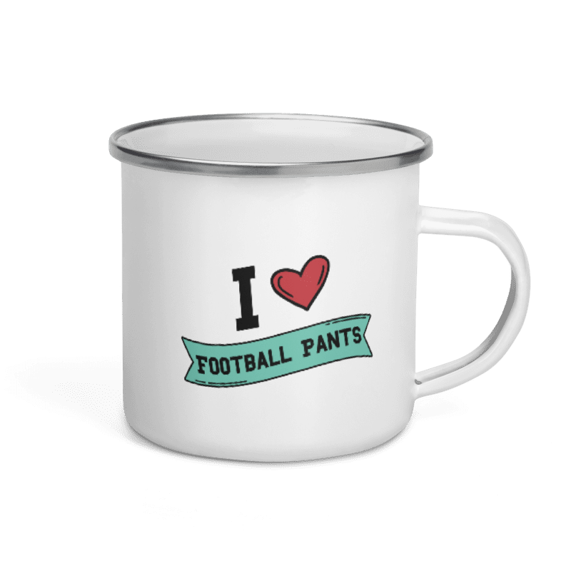 I <3 Football Pants Enamel Mug