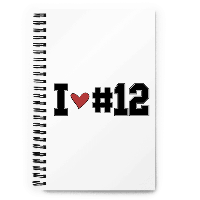 I <3 #12 Spiral notebook