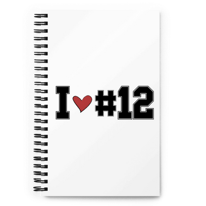 I <3 #12 Spiral notebook