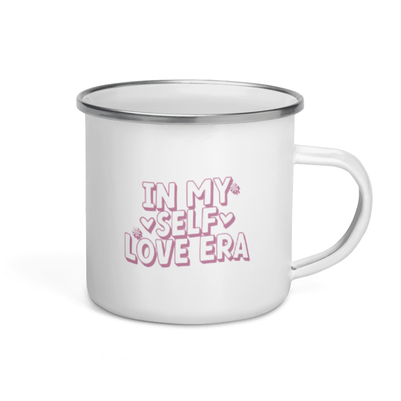 In My Self Love Era Enamel Mug