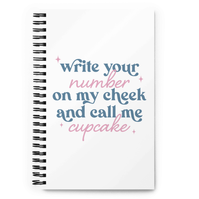 Write Your Number Spiral notebook