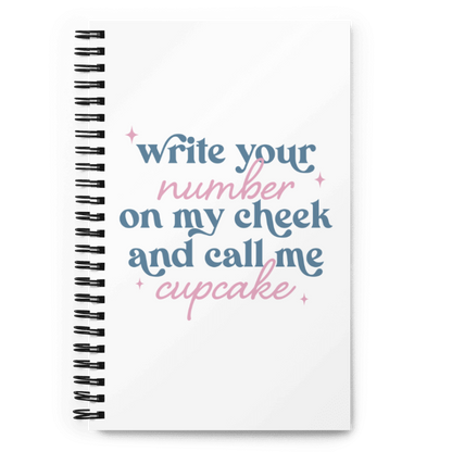 Write Your Number Spiral notebook