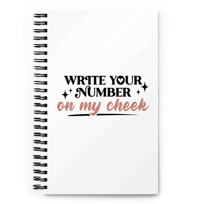 Write Your Number Spiral notebook