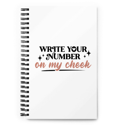 Write Your Number Spiral notebook