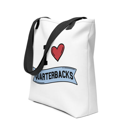 I <3 Quarterbacks Tote bag