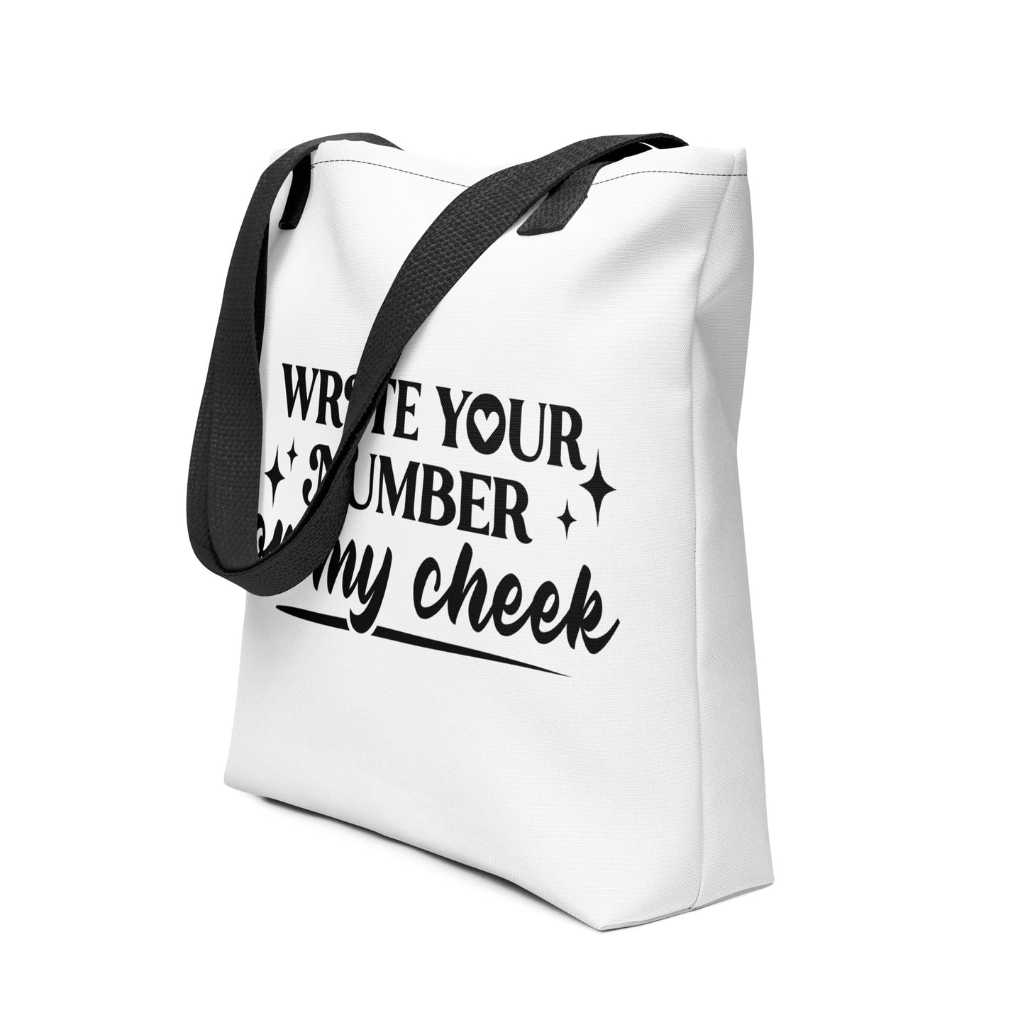 Write Your Number Tote bag