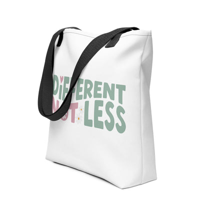 Different Not Less Tote bag