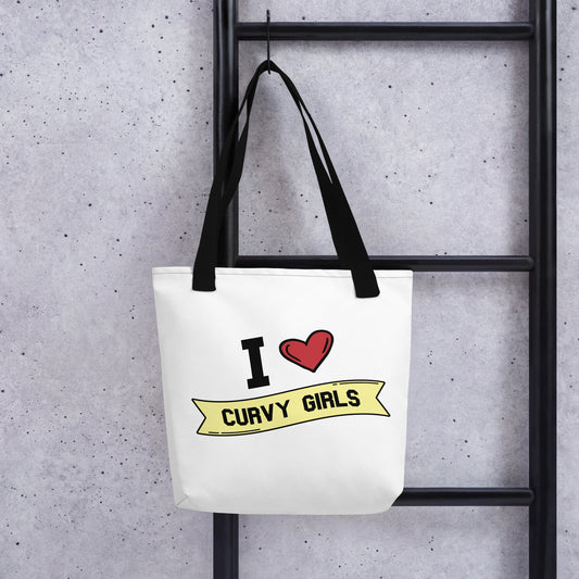 I <3 Curvy Girls Tote bag