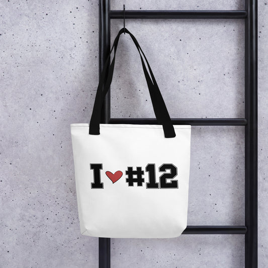 I <3 #12 Tote bag