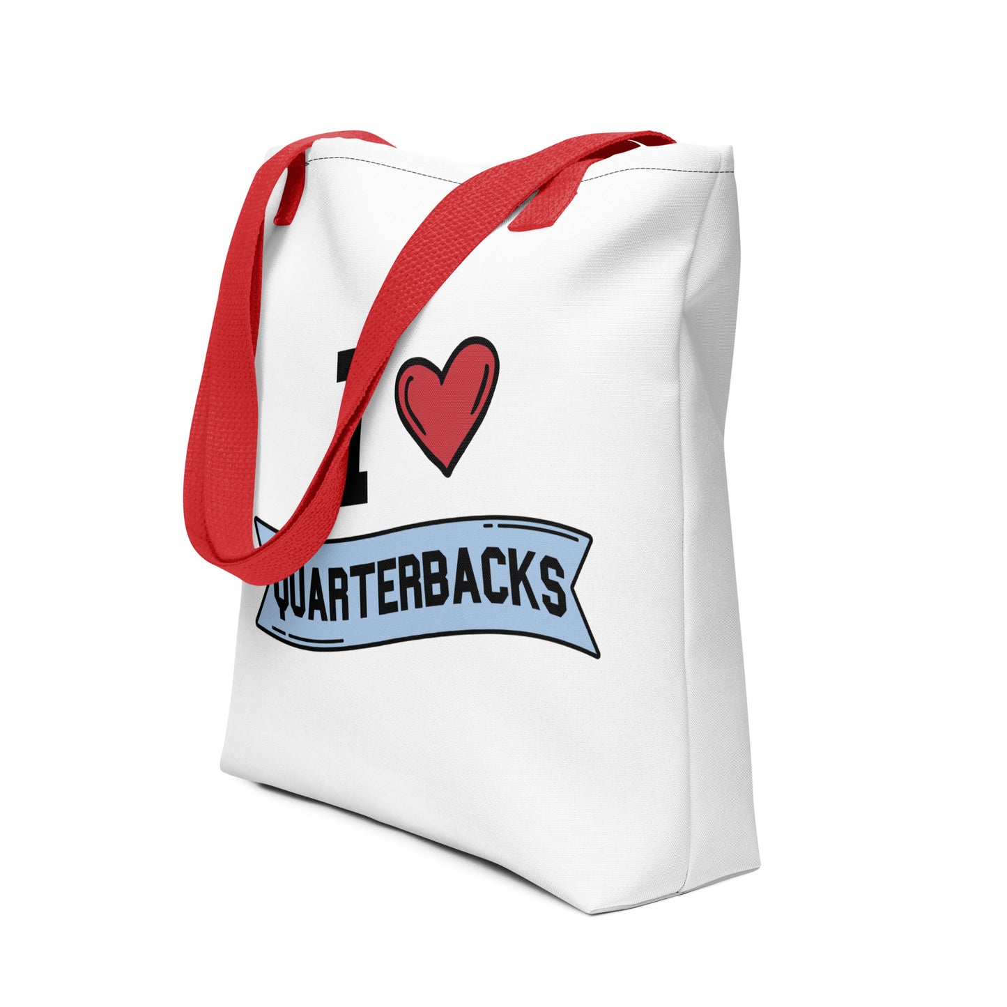 I <3 Quarterbacks Tote bag