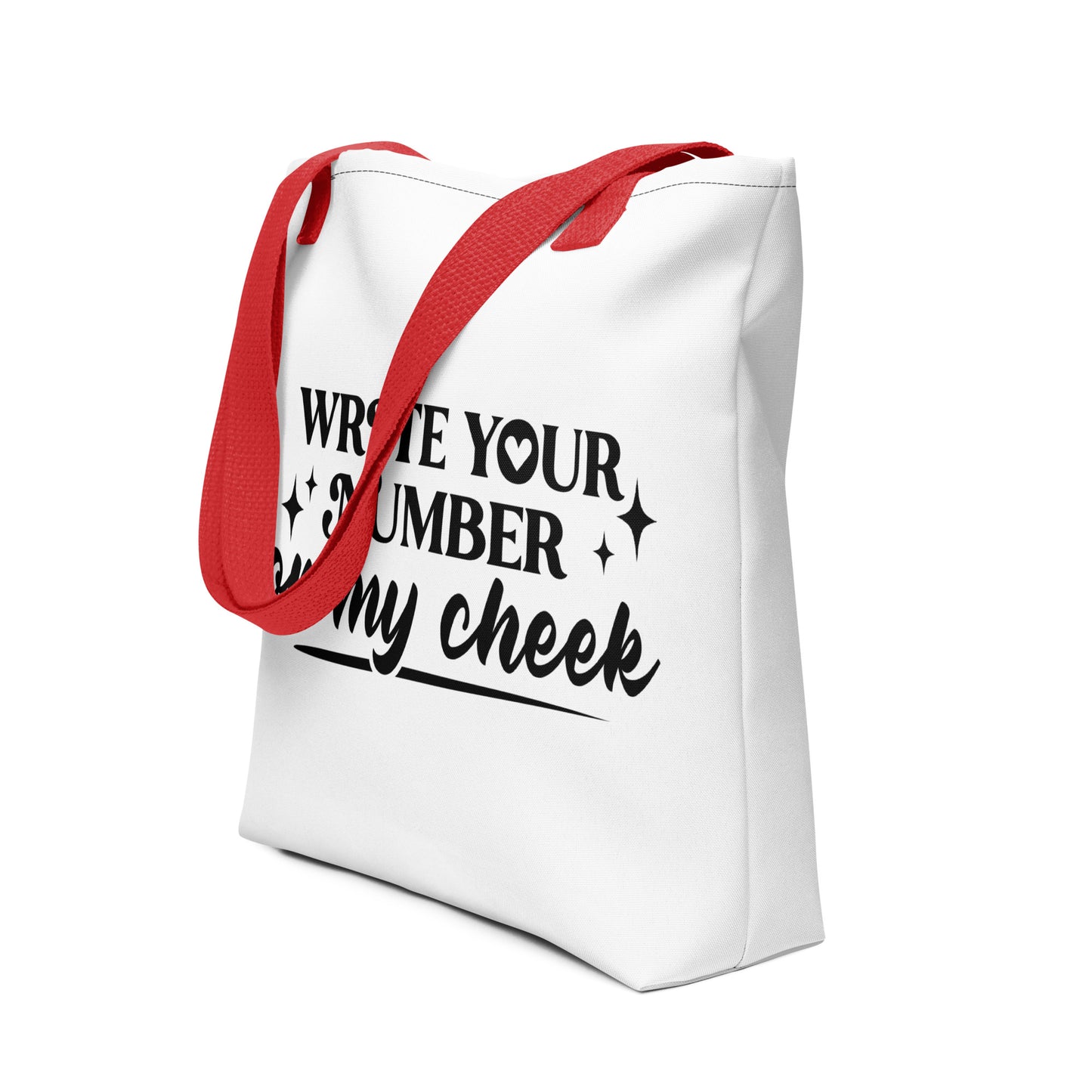 Write Your Number Tote bag