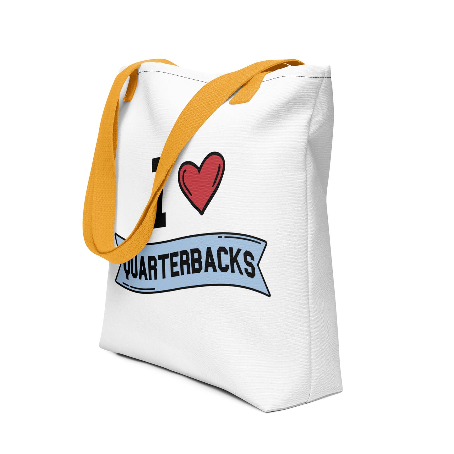 I <3 Quarterbacks Tote bag