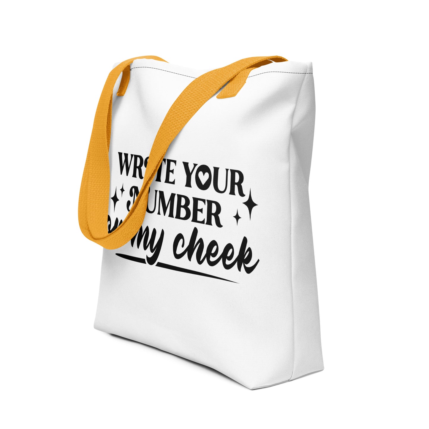 Write Your Number Tote bag