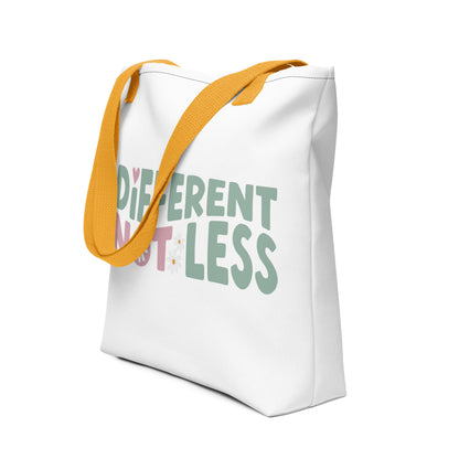 Different Not Less Tote bag