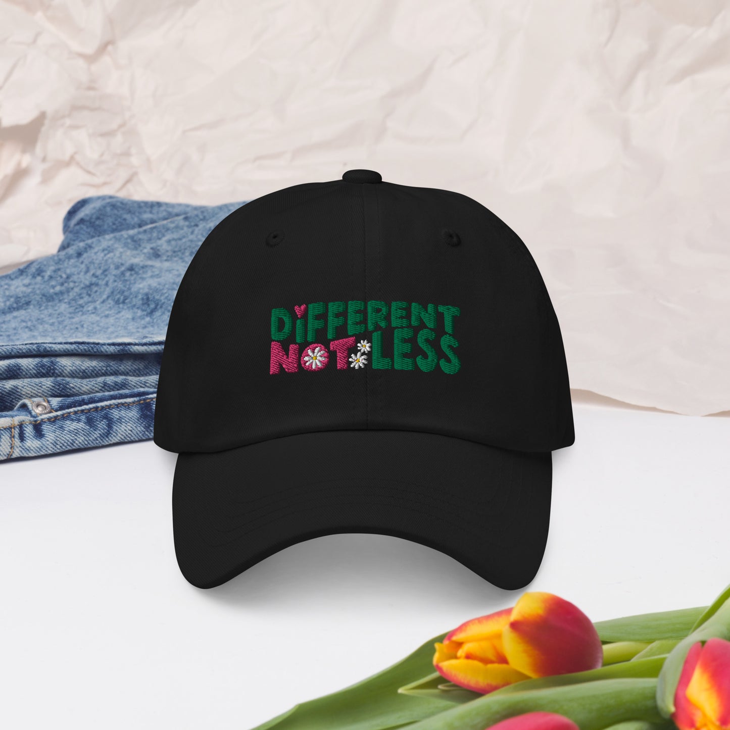 Different Not Less Dad hat