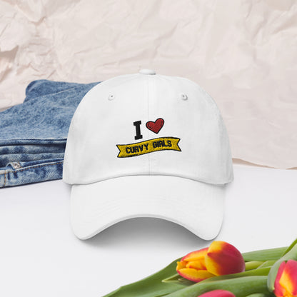 I <3 Curvy Girls Dad hat