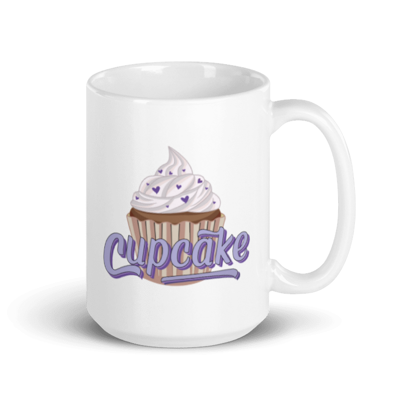 Cupcake White glossy mug