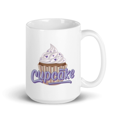 Cupcake White glossy mug