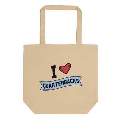 I <3 Quarterbacks Eco Tote Bag