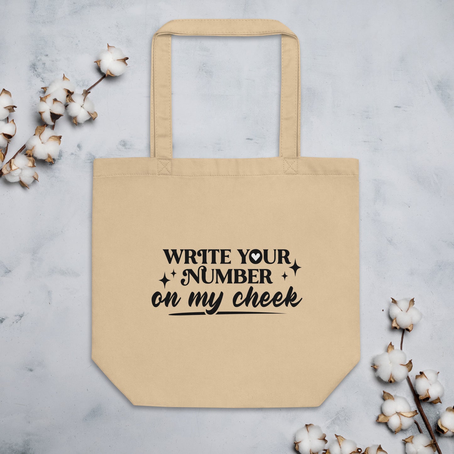 Write Your Number Eco Tote Bag