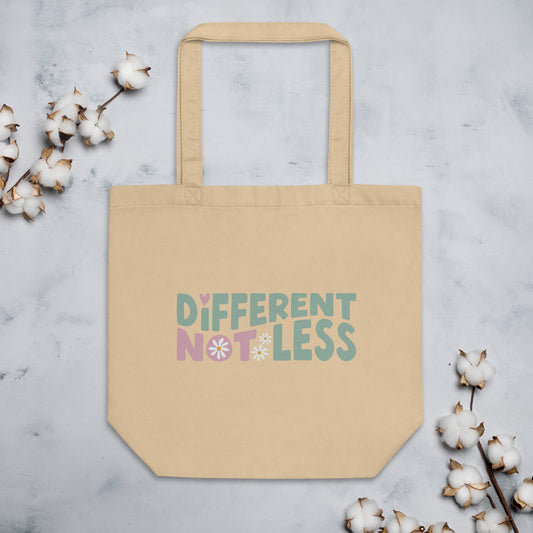 Different Not Less Eco Tote Bag