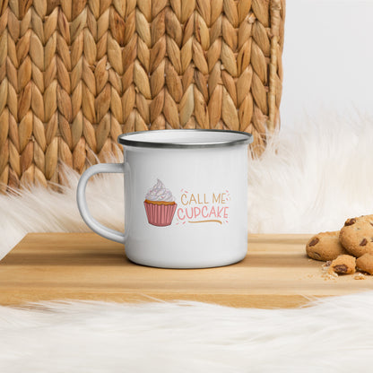 Call Me Cupcake Enamel Mug