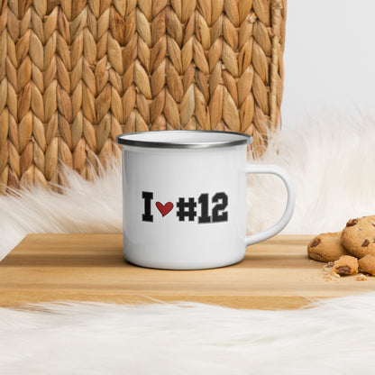 I <3 #12 Enamel Mug