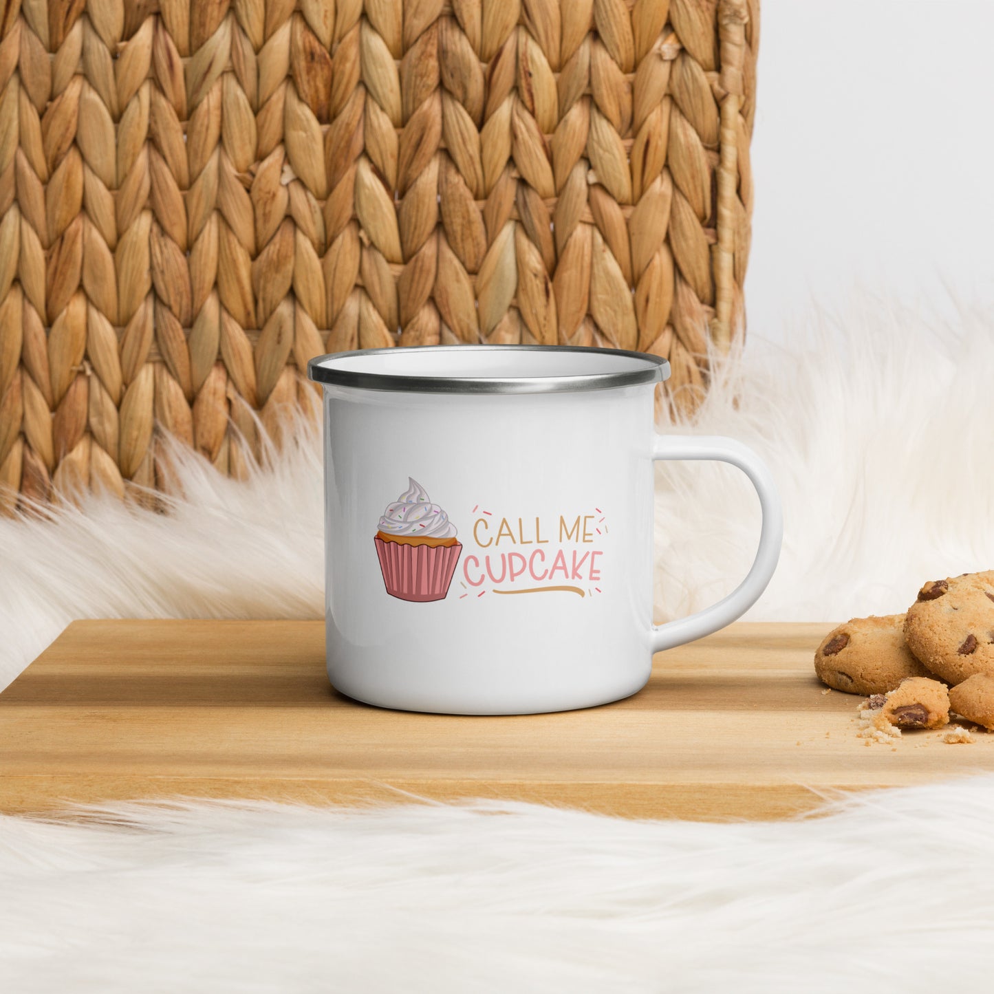 Call Me Cupcake Enamel Mug