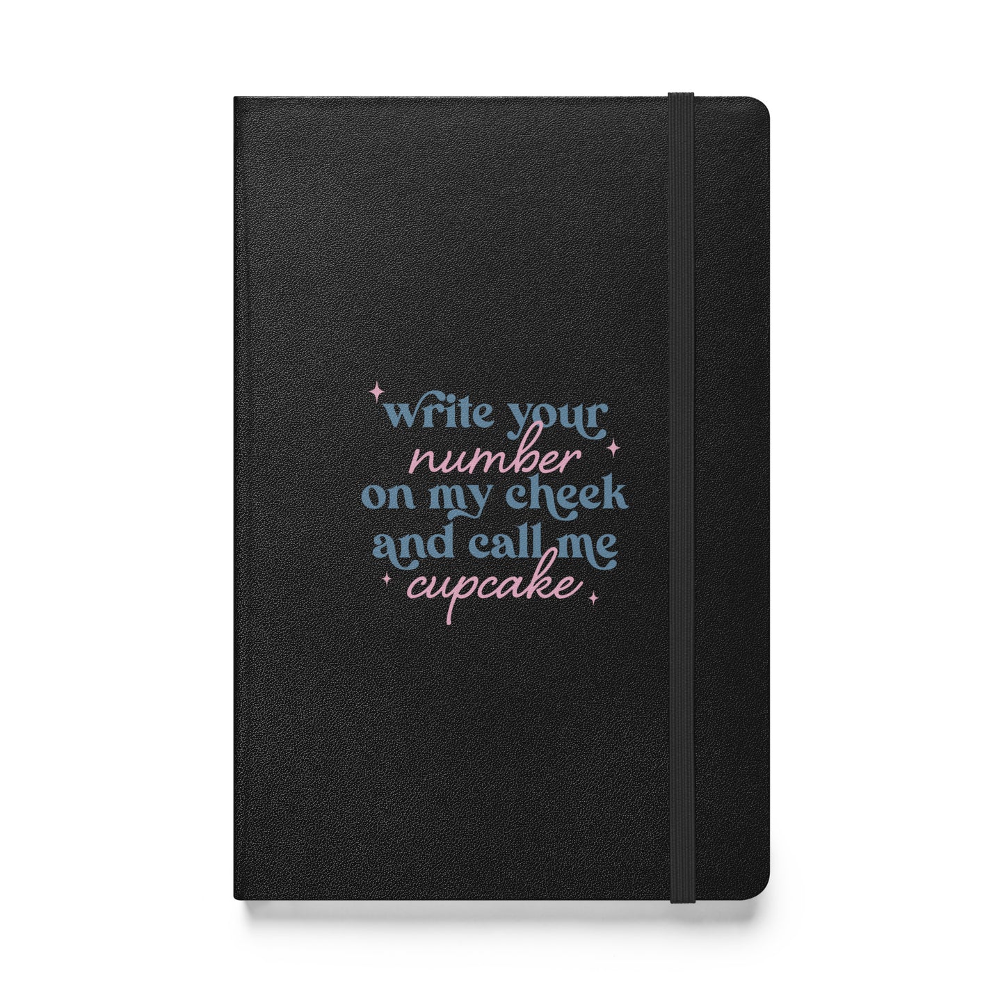 Write Your Number & Call Me Cupcake Hardcover bound notebook